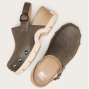 NWT SOREL ROAM’N CLOG™ RVT Women's Clog - Canoe, Bleached Ceramic
